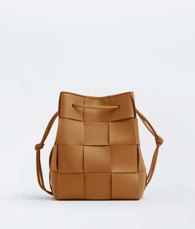 Small Cassette Cross-Body Bucket in Camel Product Image