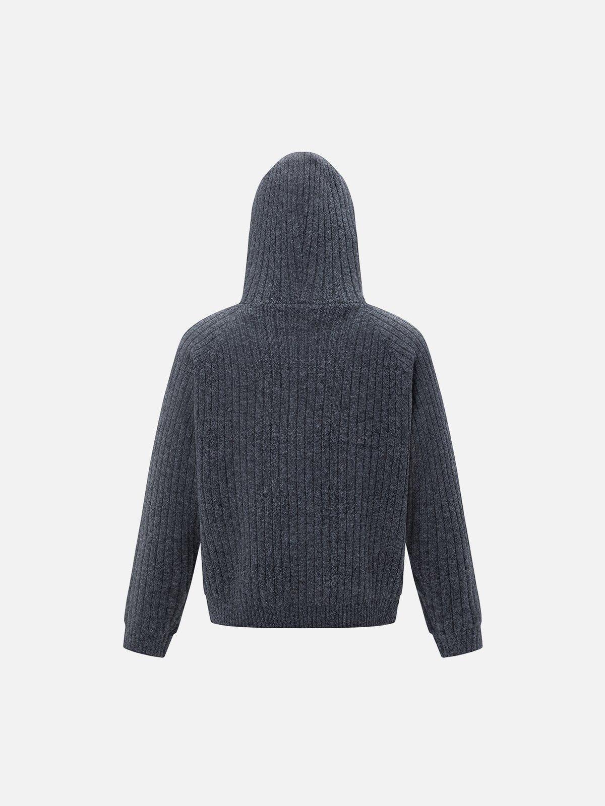 Aelfric Eden Cropped Knit Hoodie Product Image