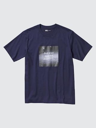 Peace For All (Short-Sleeve Graphic T-Shirt) (Ayumu Hirano) Navy 3XL UNIQLO US Product Image