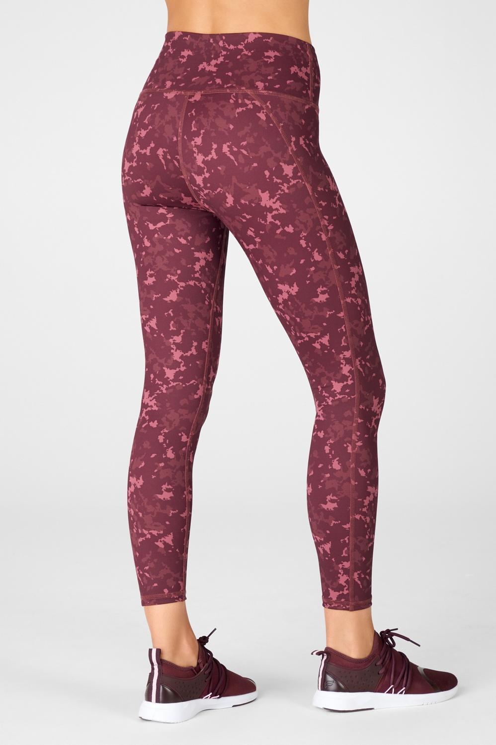 Fabletics Define High-Waisted 7/8 Legging Womens red plus Size 4X Product Image