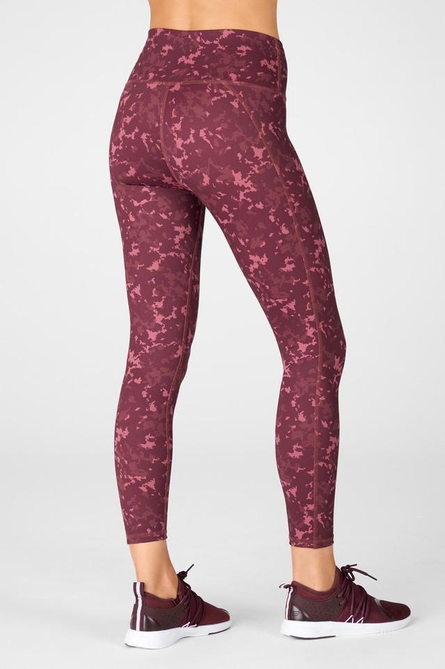 Fabletics Define High-Waisted 7/8 Legging Womens red Size XXS Product Image