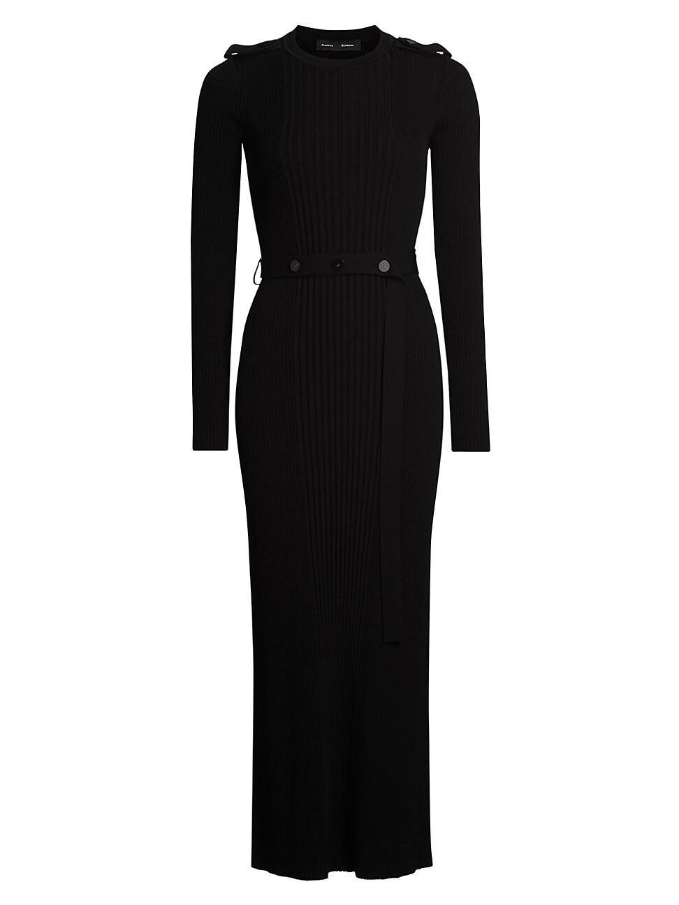 Womens Lauryn Rib-Knit Long-Sleeve Maxi Dress Product Image