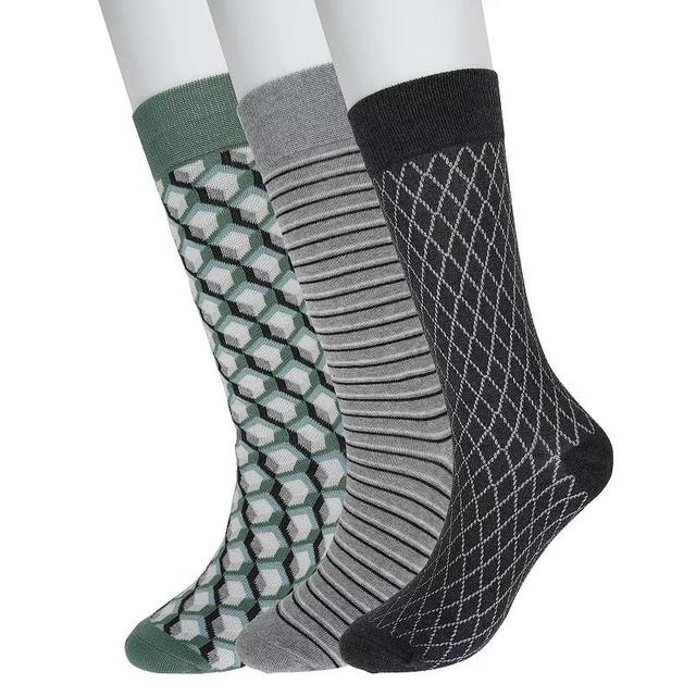 Mens Sonoma Goods For Life 3-pack Patterned Dress Socks Product Image