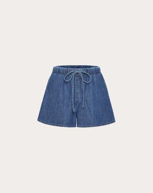 DENIM CHAMBRAY SHORTS  Product Image