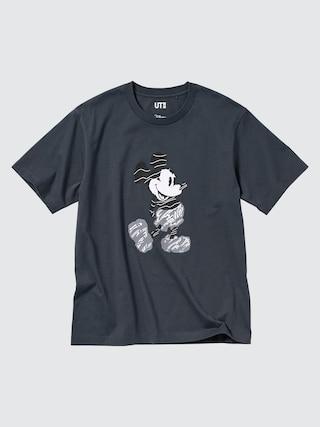 Mens Mickey Stands Ut (Short-Sleeve Graphic T-Shirt) Dark Gray Medium UNIQLO US Product Image