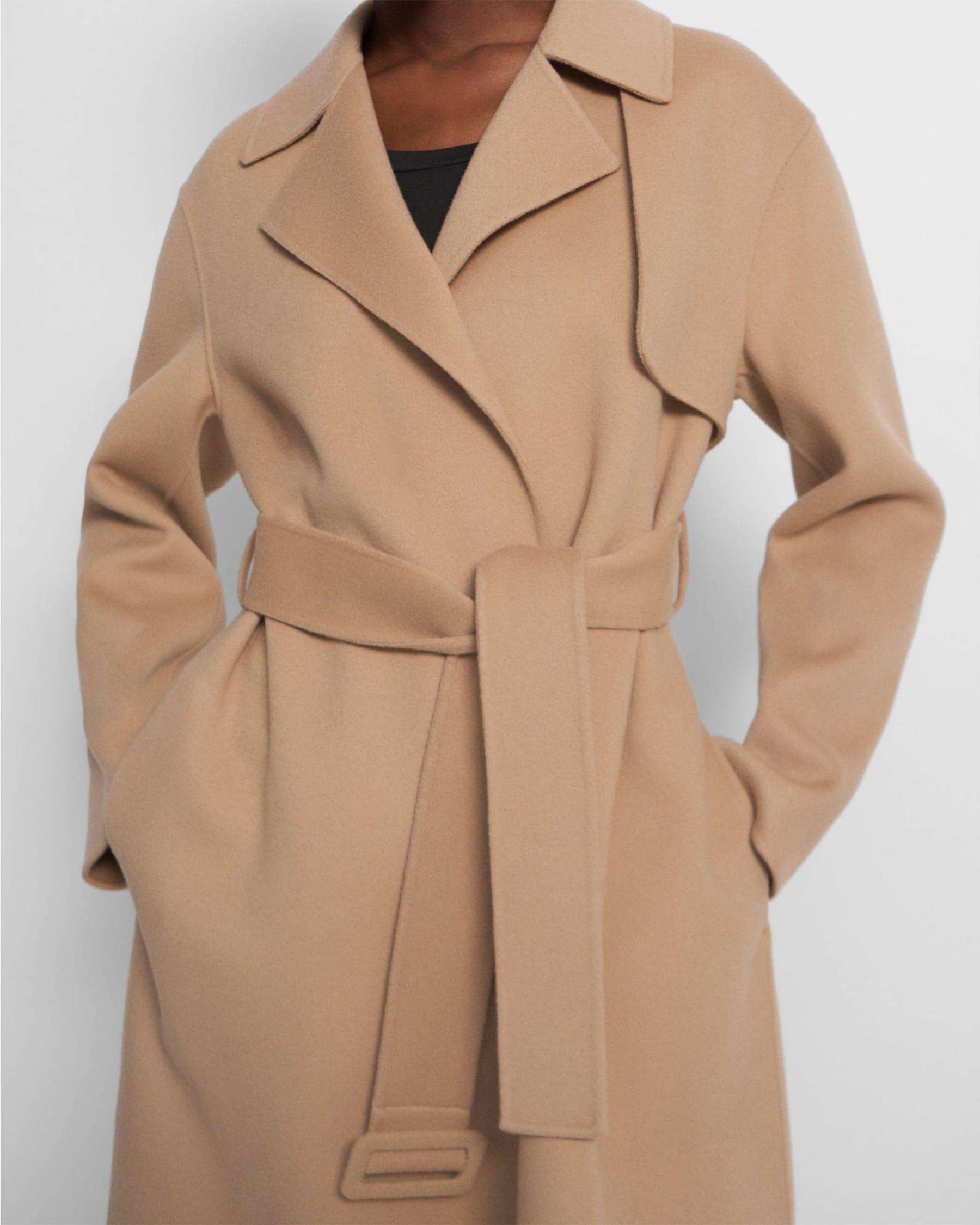 Wrap Trench Coat in Double-Face Wool-Cashmere Product Image