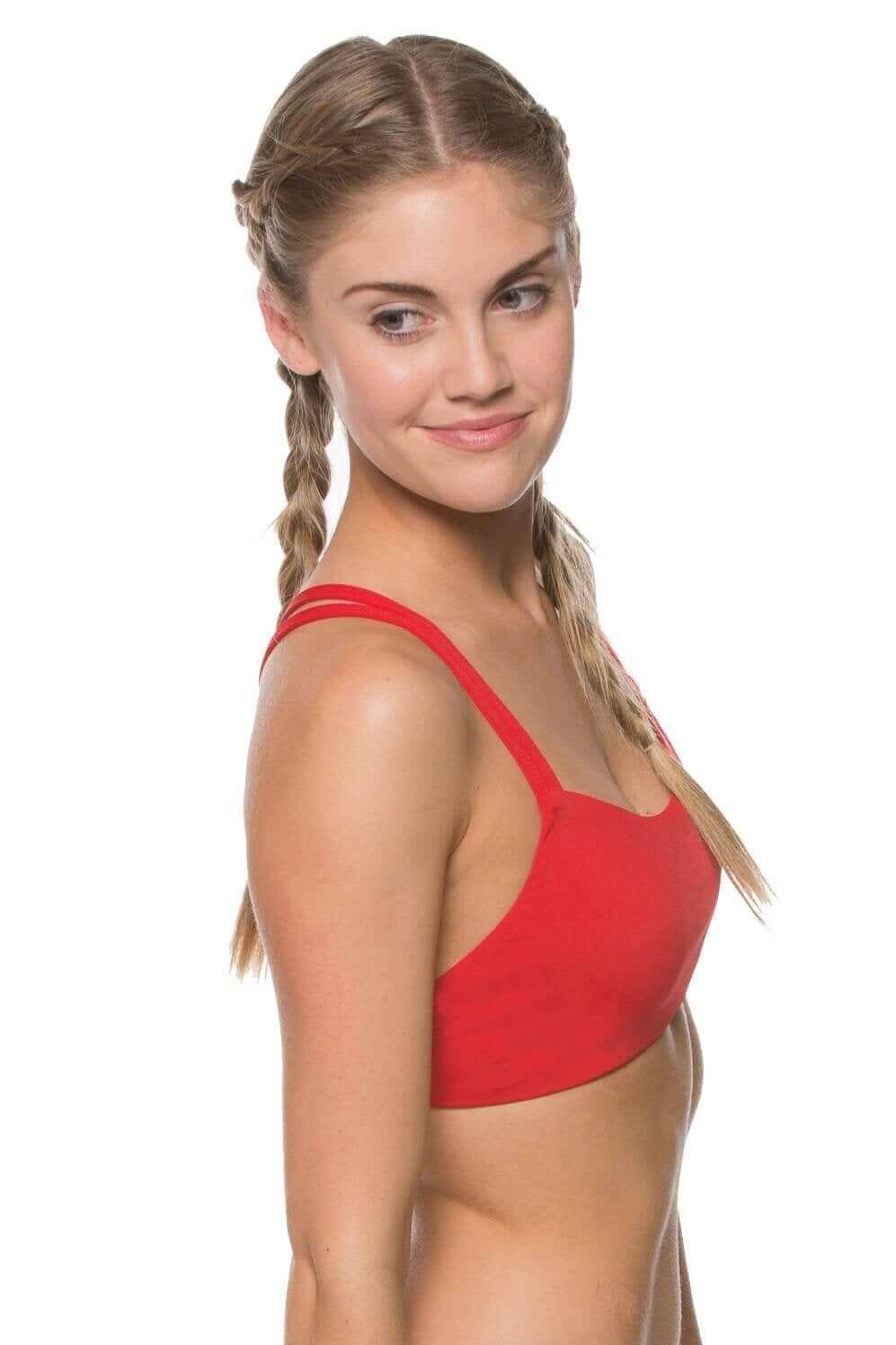 Fendrick Bikini Top - Red Female Product Image