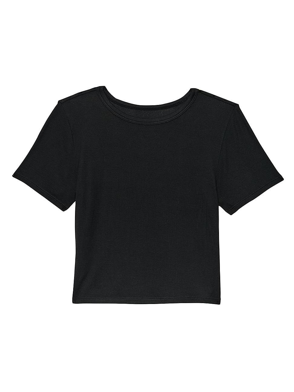 Womens Rib-Knit Baby T-Shirt Product Image