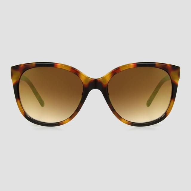 Womens Tortoise Shell Print Glossy Plastic Cateye Sunglasses - Universal Thread Product Image
