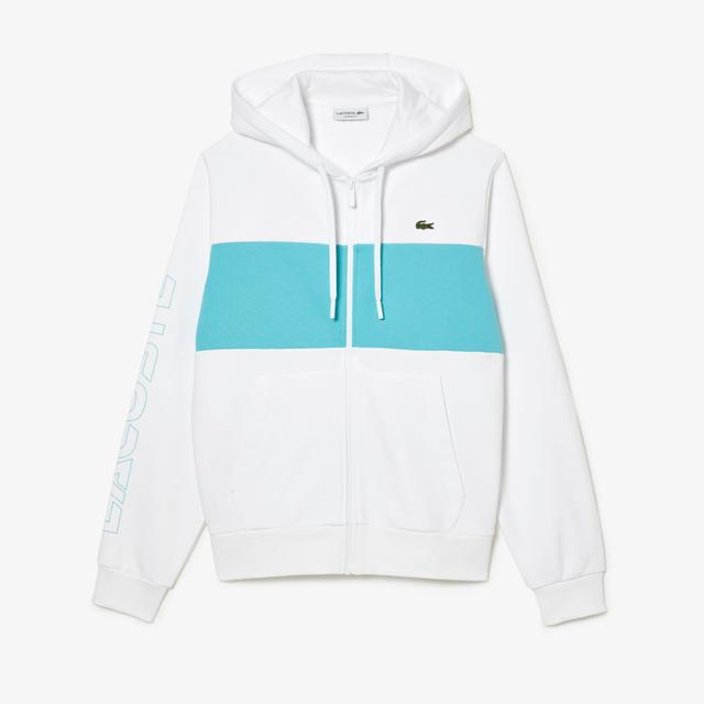 Men's Zip-Up Colorblock Hoodie Product Image