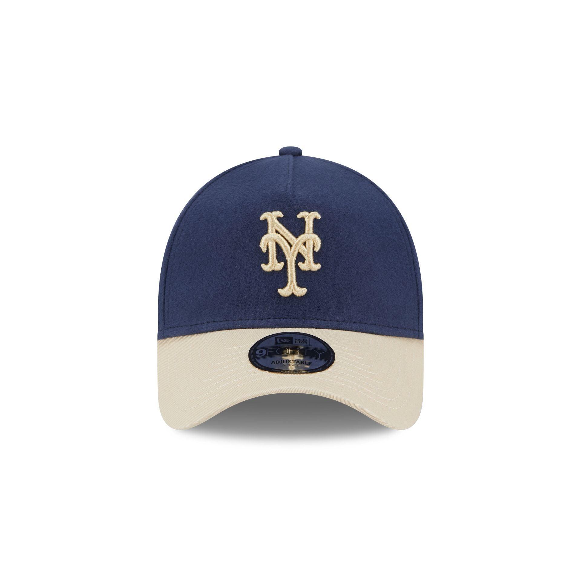 New York Yankees Moleskin Crown Maroon 9FORTY A-Frame Snapback Hat Male Product Image