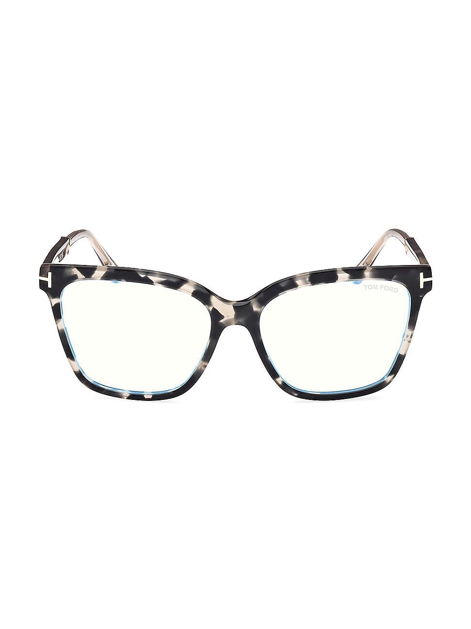 Blue Blocking Two-Tone Acetate Square Glasses Product Image