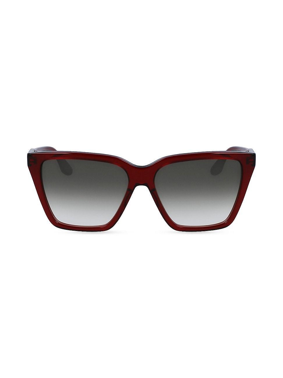 Womens 58MM Guilloch Modified Rectangular Sunglasses Product Image