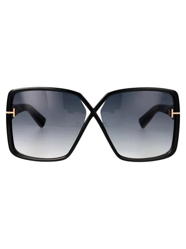 TOM FORD Sunglasses In 01b Nero Lucido / Fumo Grad Product Image