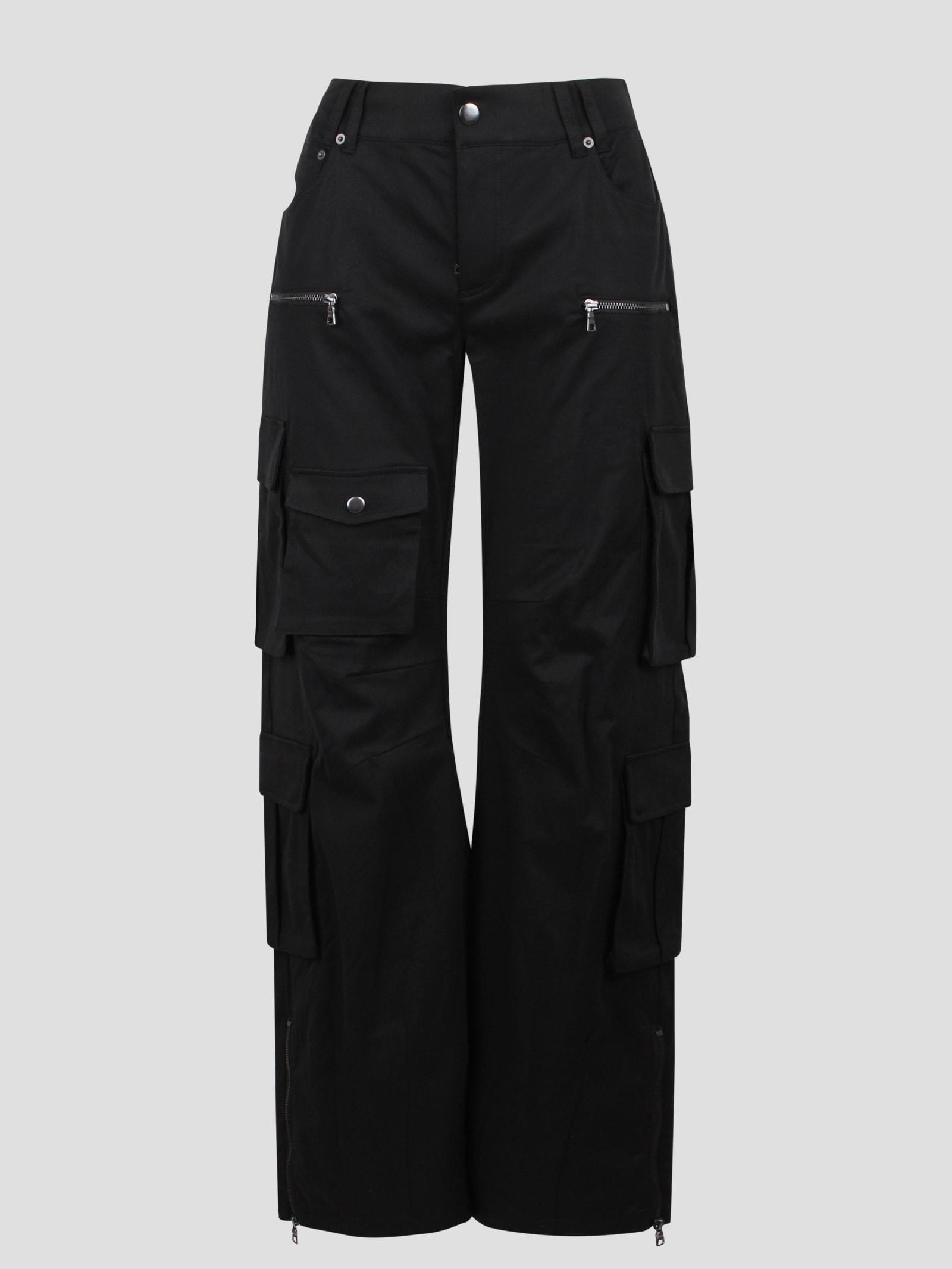 ALICE AND OLIVIA Akers Oversized Cargo Pants In Black Product Image