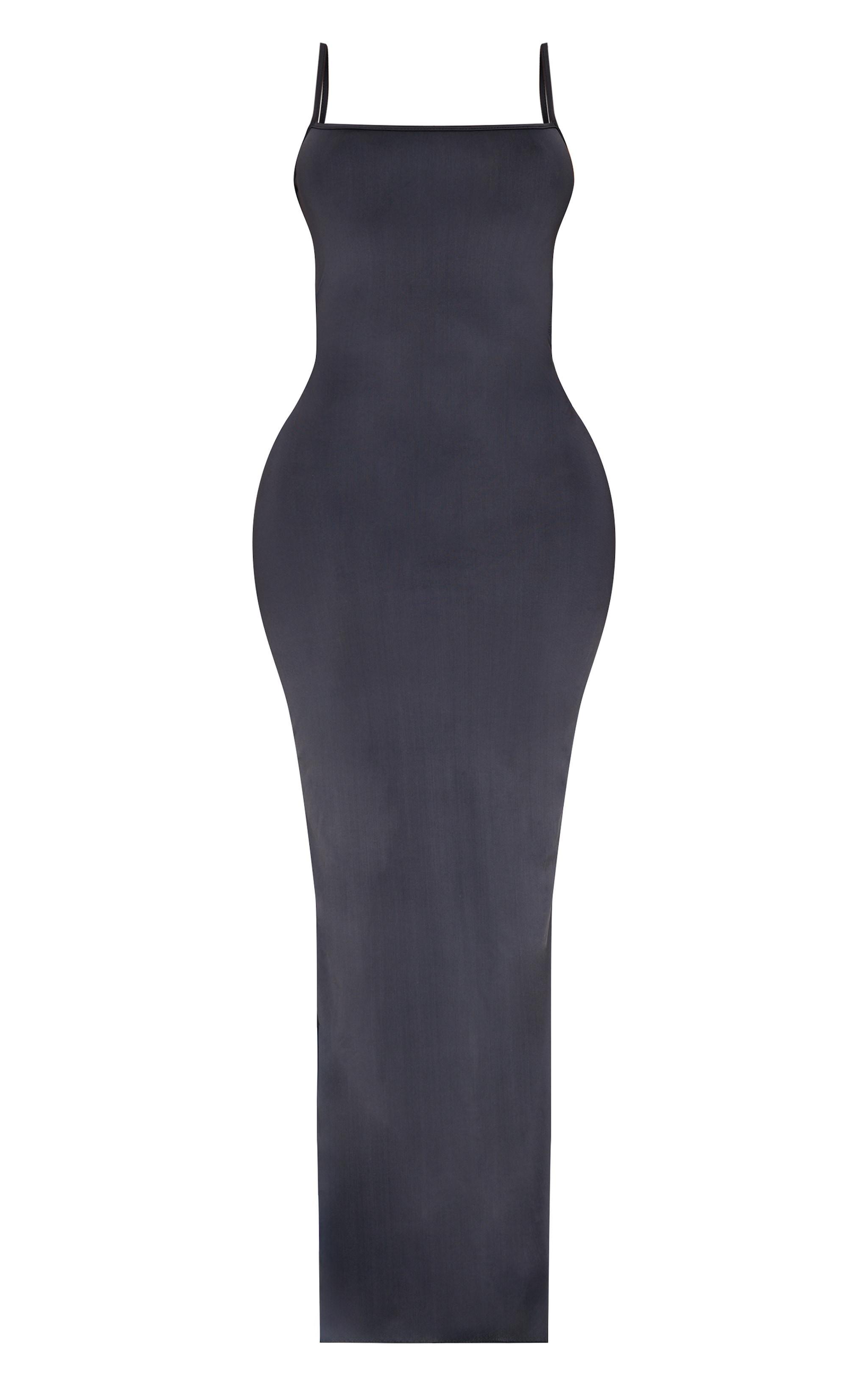 Shape Black Sculpt Strappy Back Detail Maxi Dress Product Image