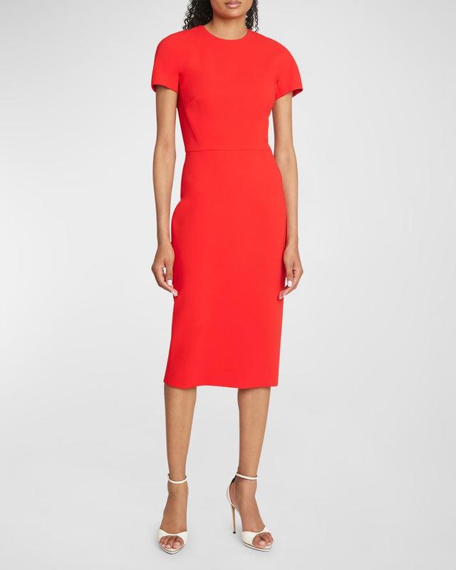 Victoria Beckham Crepe Sheath Dress Product Image