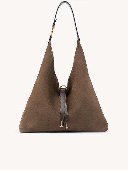 Marcie hobo bag in nubuck leather Product Image