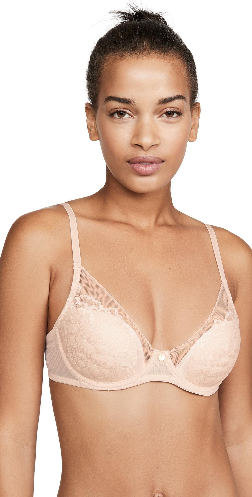 Womens Flora Lace Plunge Bra Product Image