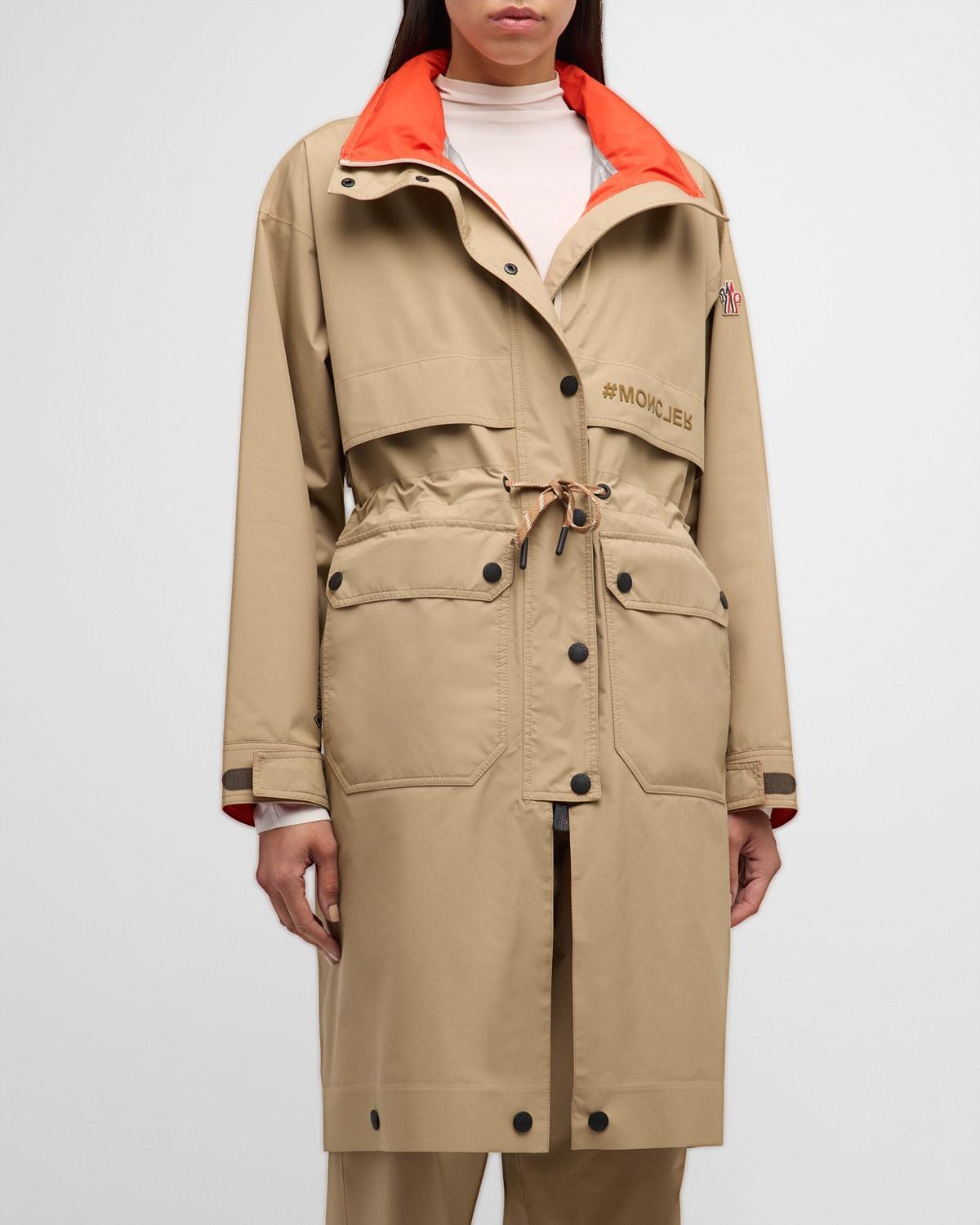 Seigne Water-Repellent Long Parka Jacket Product Image