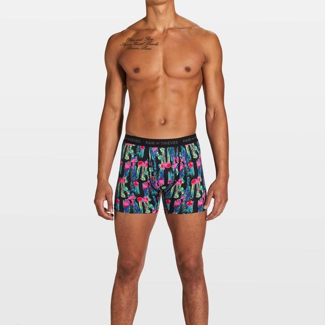 Pair of Thieves Mens Super Fit Flamingo Boxer Briefs Product Image