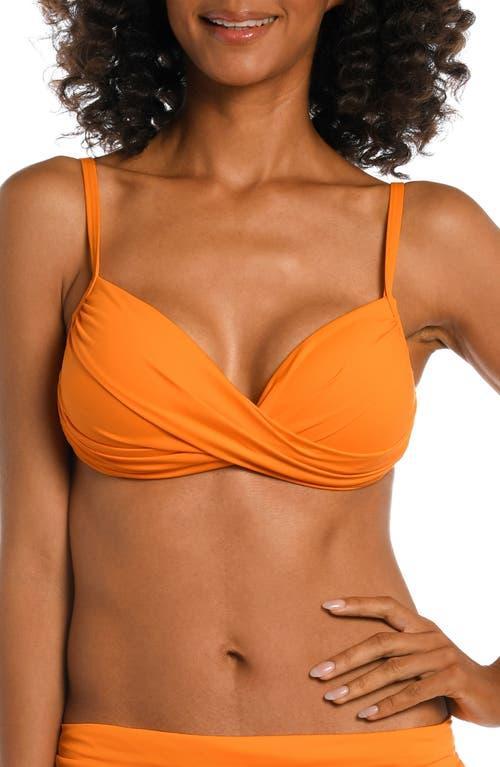 La Blanca Island Goddess Wrap Bikini Top Product Image