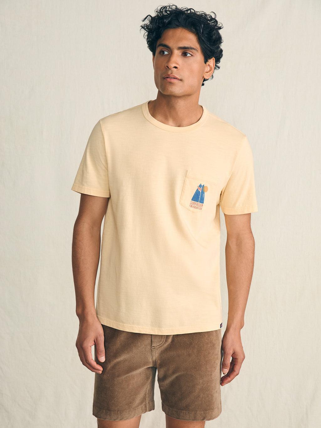 Short-Sleeve Surfrider Sunwashed Pocket Tee - Sunny Days Product Image