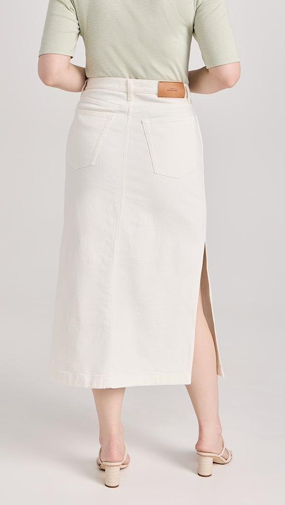 7 For All Mankind Midi Denim Skirt | Shopbop Product Image