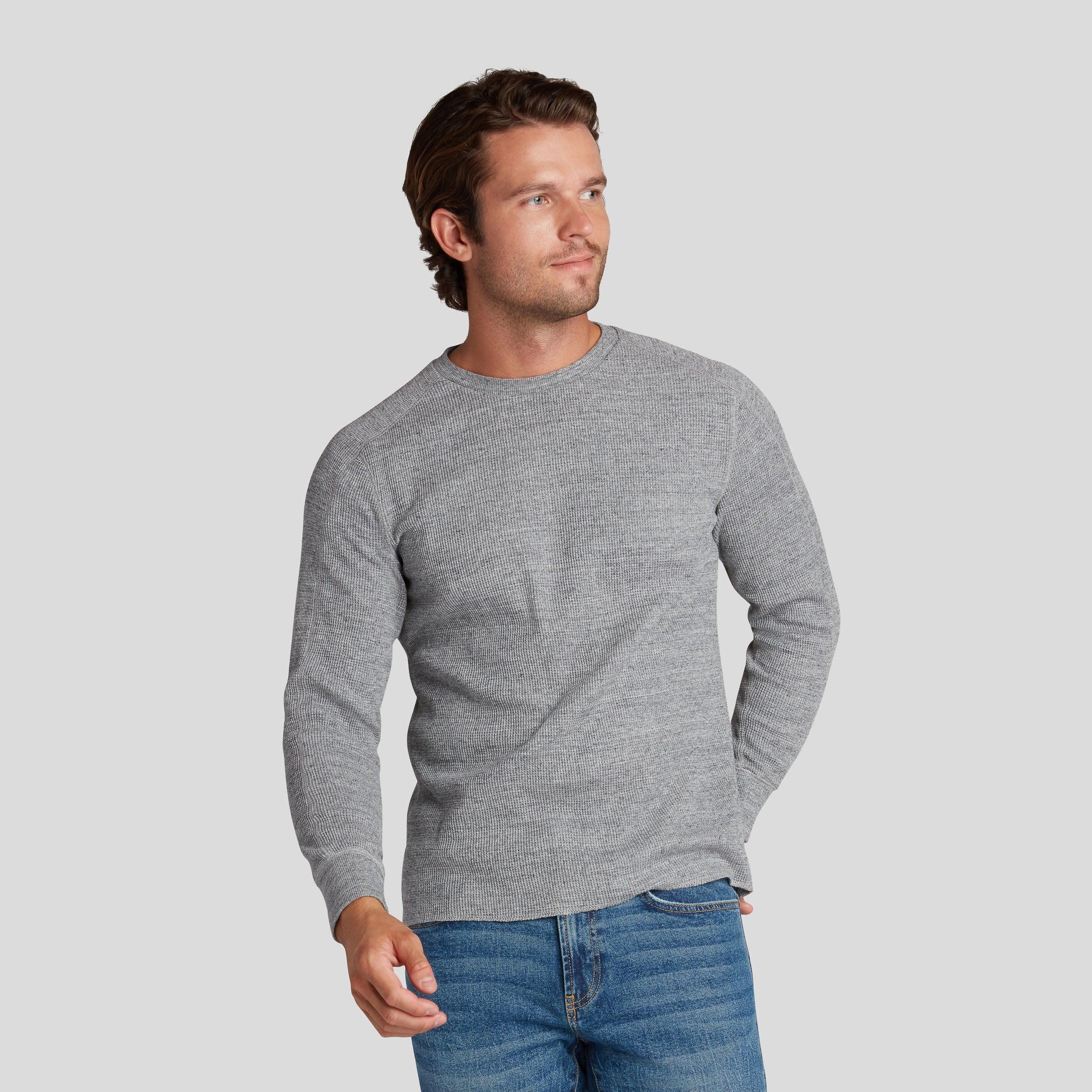 New Spencer Waffle Crew - Gray Marl Product Image