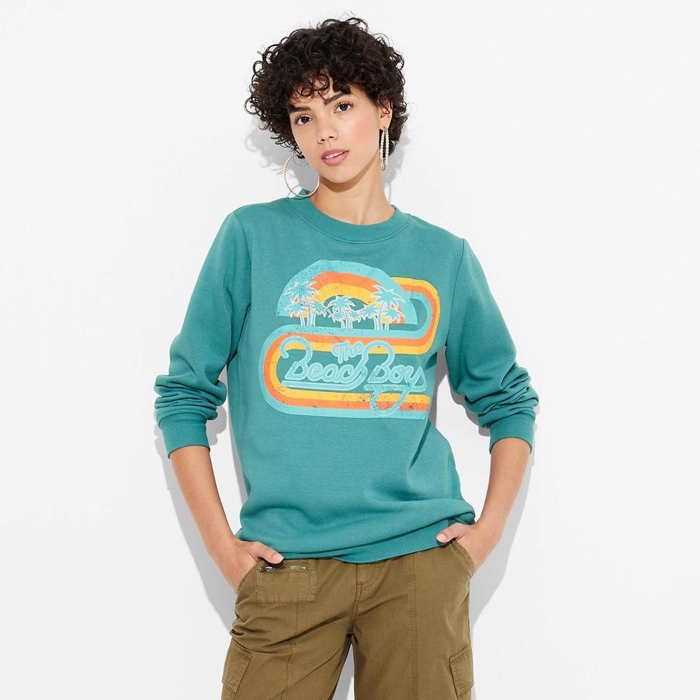 Womens The Beach Boys Rainbow Graphic Sweatshirt Product Image