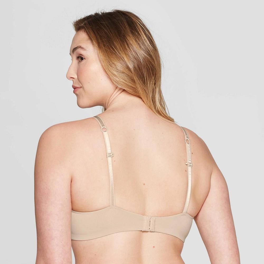 Womens Bliss Lightly Lined Wirefree Bra - Auden Soft Beige 32A Product Image