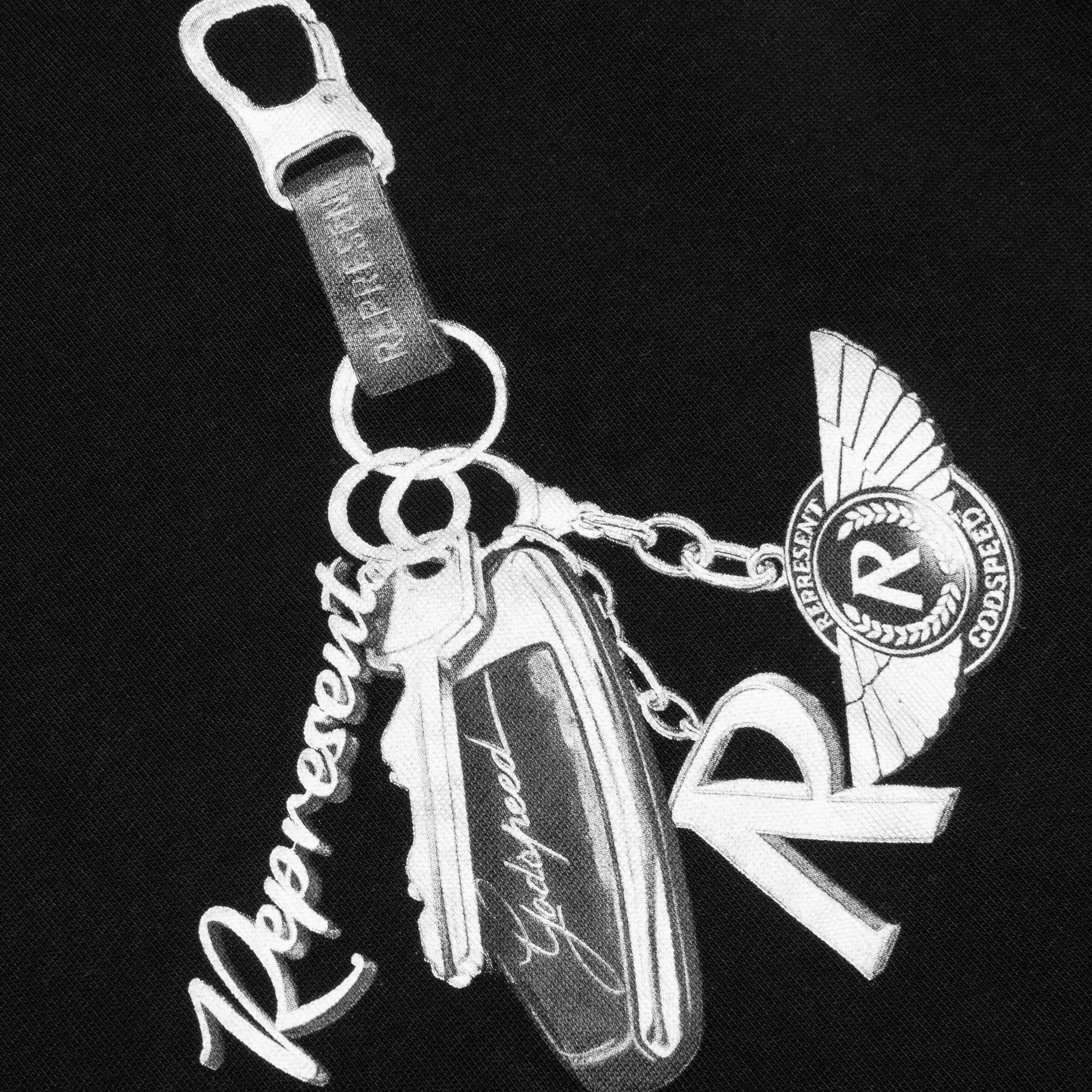 Keys to the Club T-Shirt - Jet Black Male Product Image