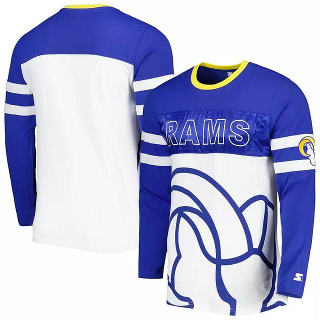 Mens Starter Royal Los Angeles Rams Halftime Long Sleeve T-shirt - Royal Product Image