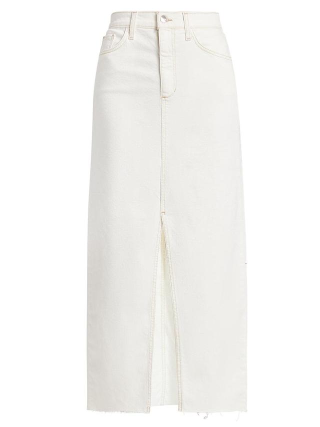 Womens Eva Denim Maxi Skirt Product Image