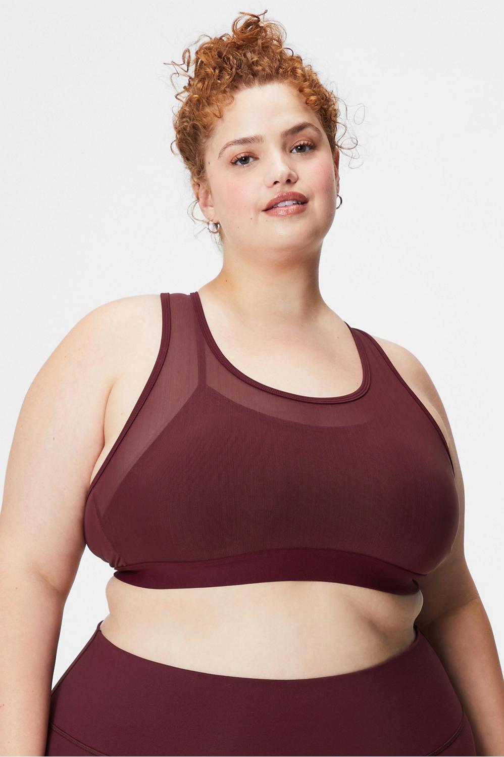 Fabletics Faye High Impact Sports Bra Womens red plus Size 2X Product Image