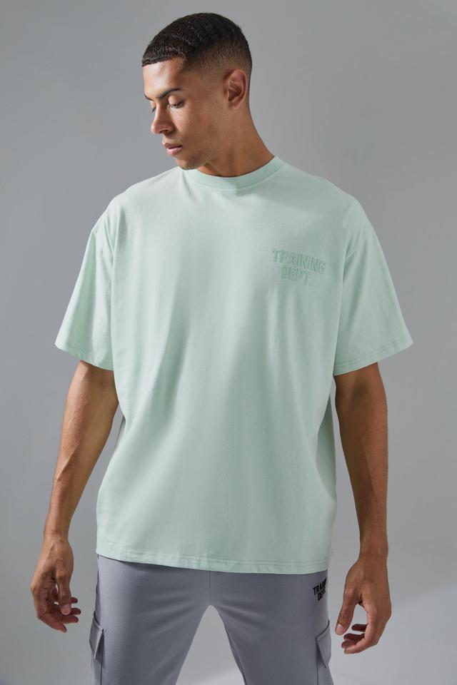 Man Active Training Dept Washed Oversized T-shirt | boohooMAN USA Product Image