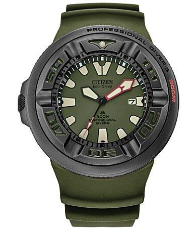 Citizen Promaster Mens Green Strap Watch Bj8057-09x, One Size Product Image