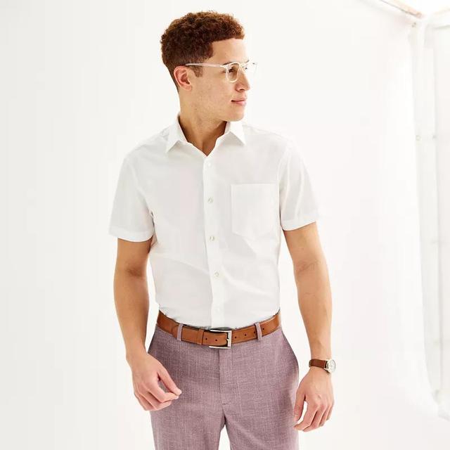 Mens Apt. 9 Premier Flex Slim-Fit Short Sleeve Dress Shirt Product Image