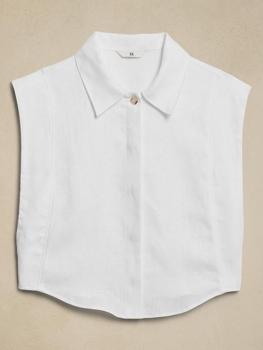 Linen Cropped Shirt Product Image