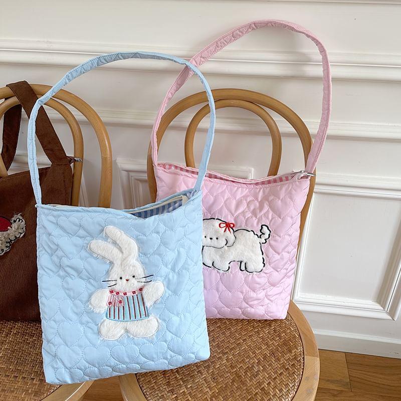 Animal Applique Quilted Tote Bag Product Image