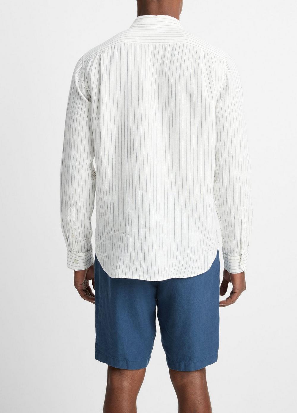 Bayside Stripe Linen Long-Sleeve Shirt Product Image