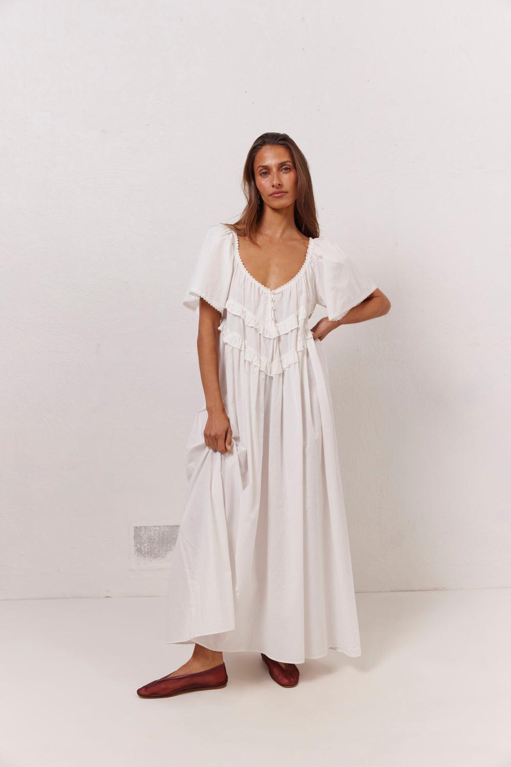 La Prairie Smock Midi Dress White product image