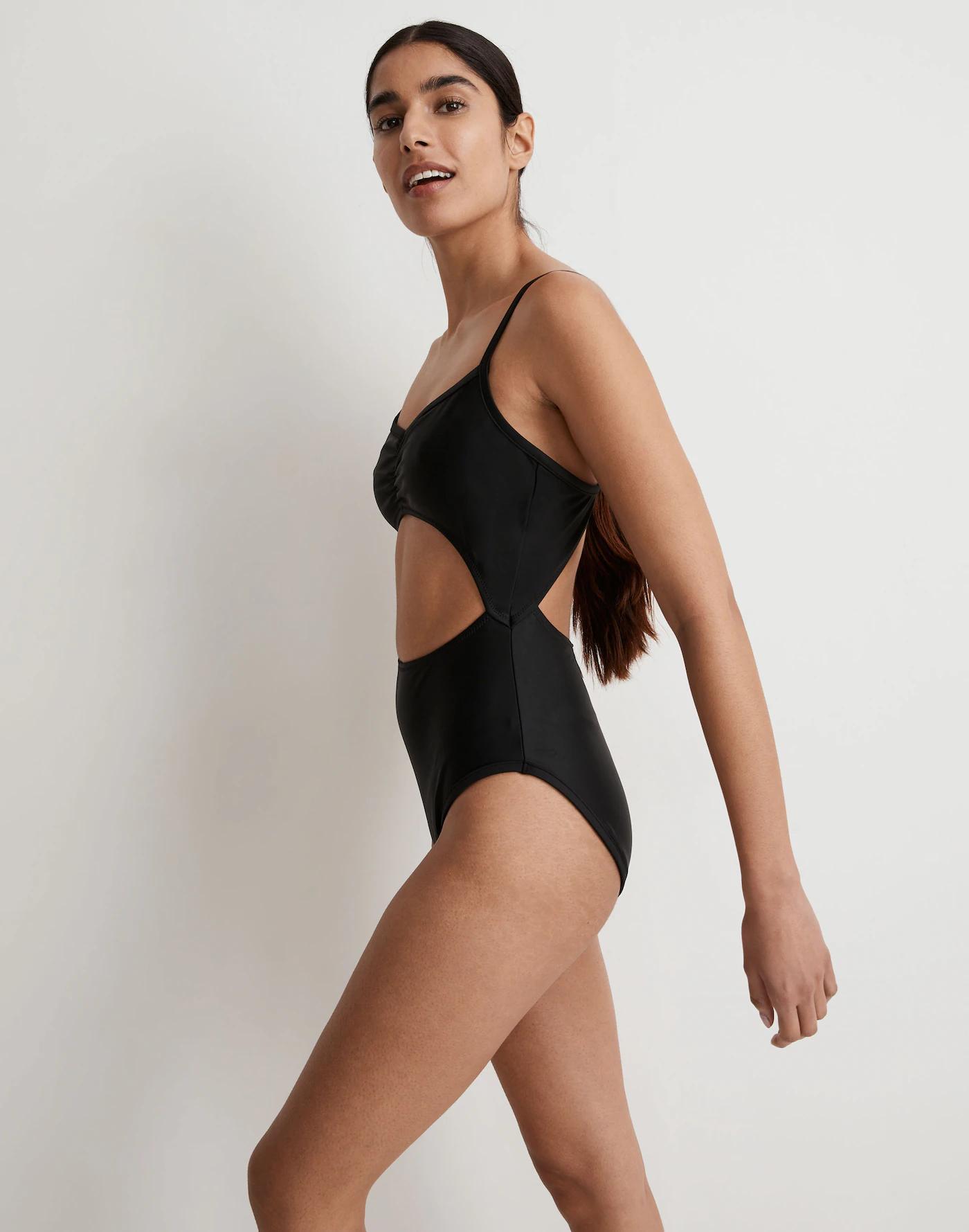 Cinched Cutout One-Piece Swimsuit Product Image