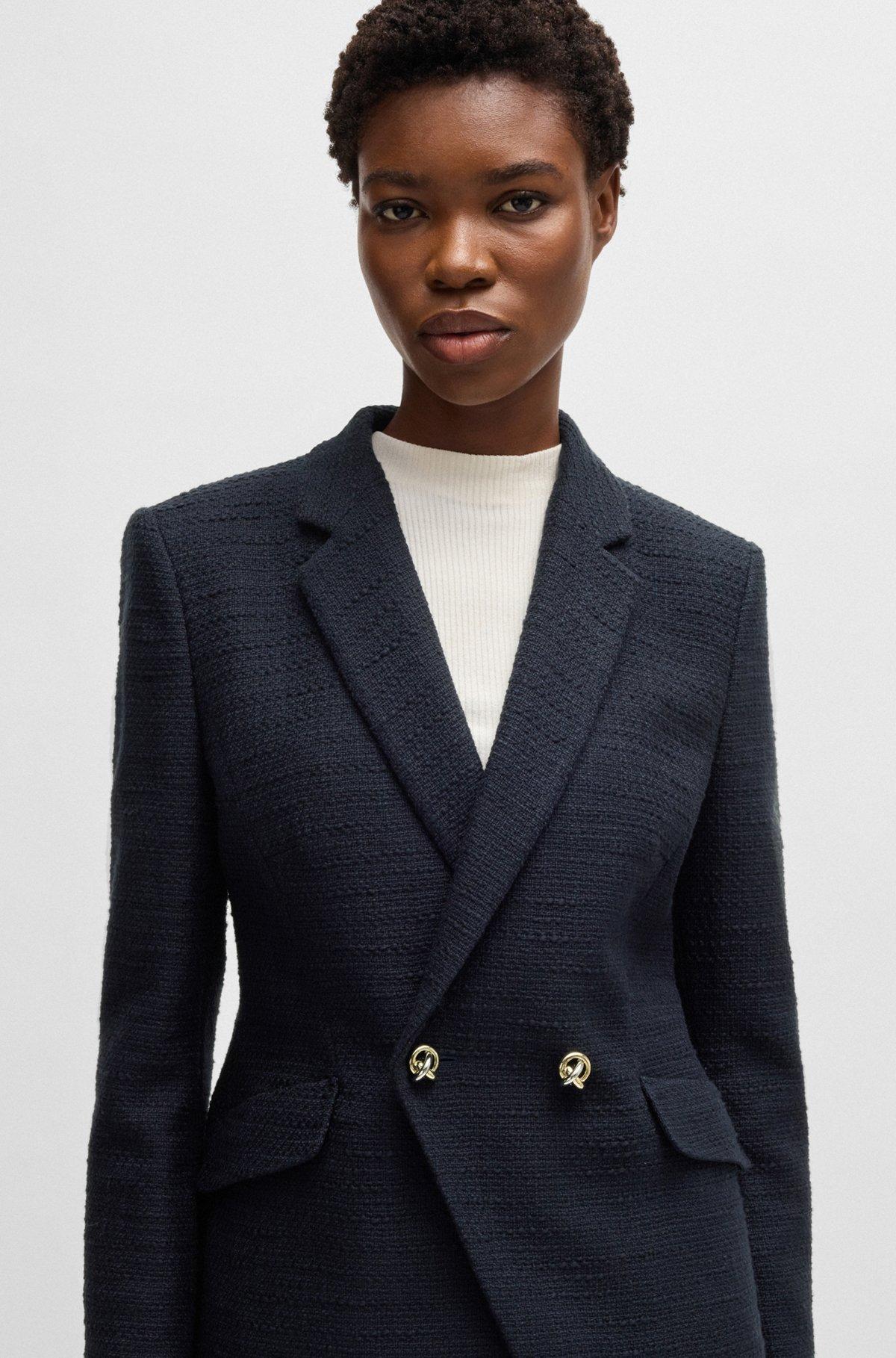 Slim-fit blazer in tweed Product Image