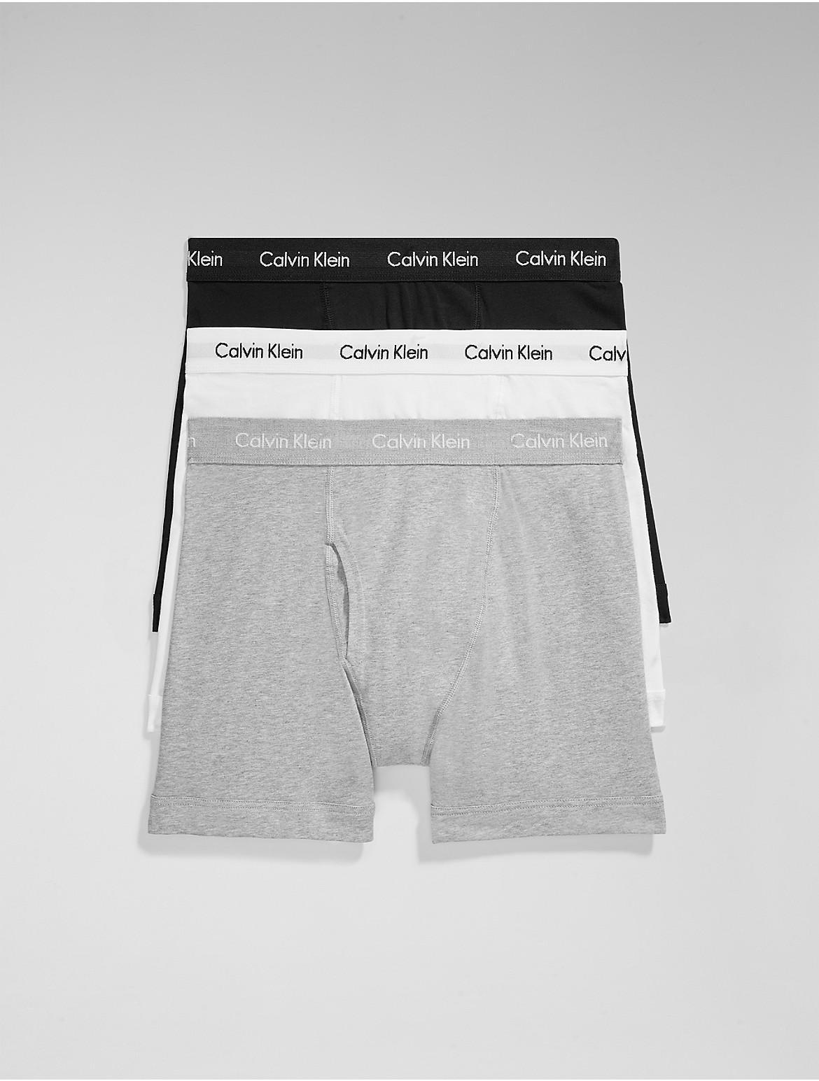 Calvin Klein Cotton Stretch Solid Boxer Briefs 3 Product Image