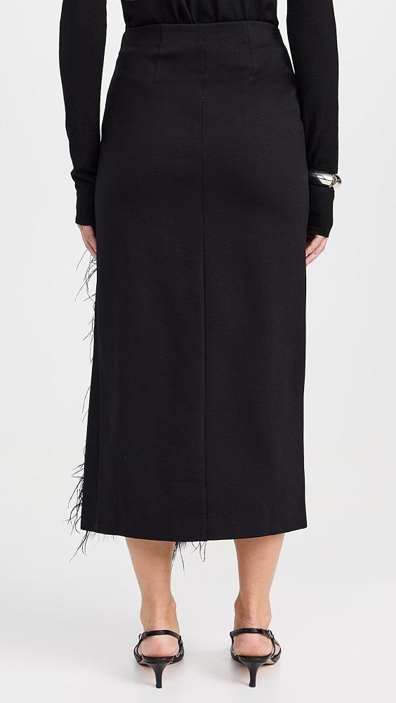 MEIMEIJ Midi Skirt With Feathers | Shopbop Product Image