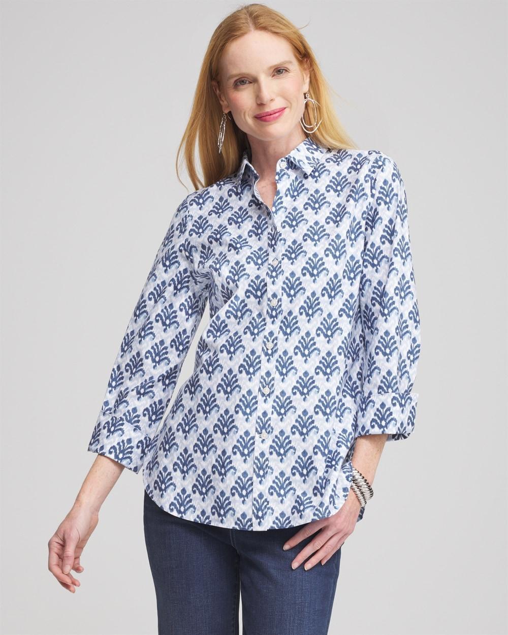 No Iron™ Stretch Ikat Shirt Product Image