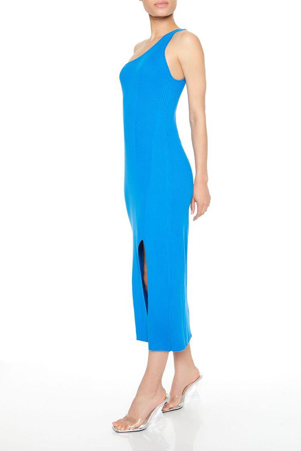 Ribbed One-Shoulder Midi Dress | Forever 21 Product Image