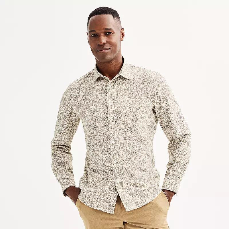 Mens FLX Slim Performance Untucked-Fit Button Down Shirt Product Image