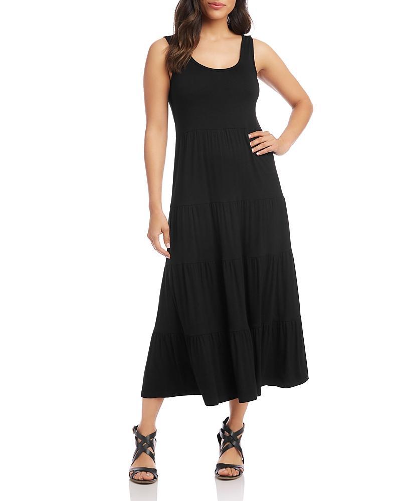 Karen Kane Women's Tiered Midi Dress, , Rayon/Spandex Product Image
